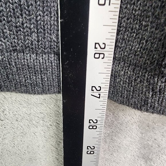 Mens Eddie Bauer Burgundy & Gray Sweatshirt 1/4 Zip Long Sleeve Mock Neck Size M - Picture 7 of 8